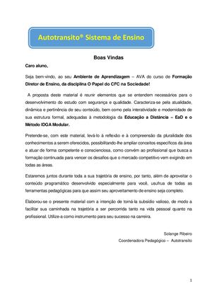 O Papel do CFC na Sociedade