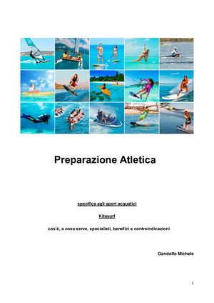 Preparazione Atletica Specifica Sport Acquatici Kitesurf Di Gandolfo Michele