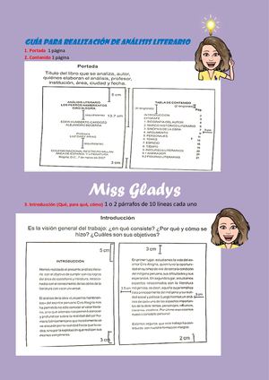 Guía Para Realización De Análisis Literario