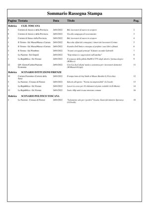 Firenze rassegna stampa 24.01.2022