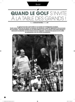 Quand Le Golf S'invite À La Table Des Grands
