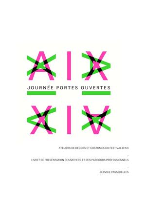 LIVRET MÉTIERS - ATELIERS DES DÉCORS ET COSTUMES DU FESTIVAL D'AIX