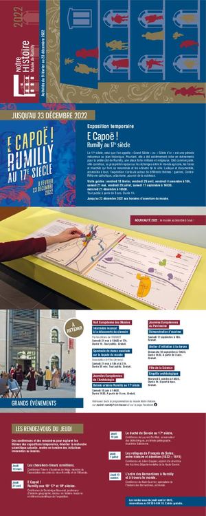 Musée Notre Histoire - Plaquette 2022
