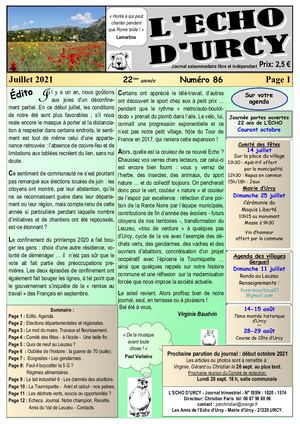 Echo d'Urcy N° 86