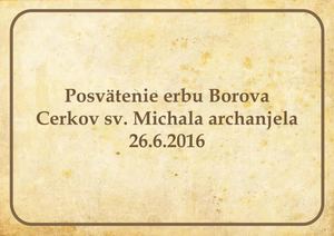 Posvätenie Erbu Borova