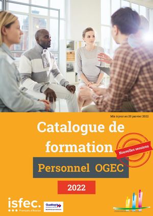 Catalogue De Formation Ogec 2022