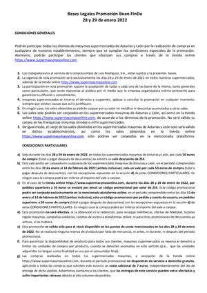 Bases Legales Promoción Buen Fin De 2022
