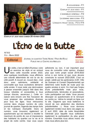 Echo de la Butte février et mars 2022