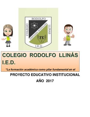 PEI Colegio Rodolfo Llinas I E D 2017