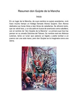 Resumen don Quijote