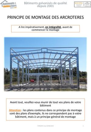 PRINCIPE DE MONTAGE DES ACROTERES