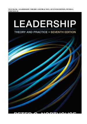 Leadership Theory And Practice, Seventh Edition, Peter G Northouse