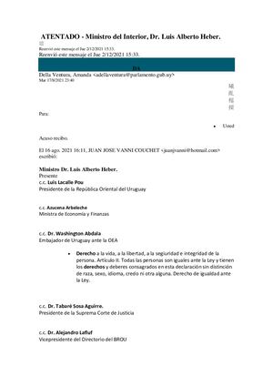 Mail Agosto 2021 Atentado
