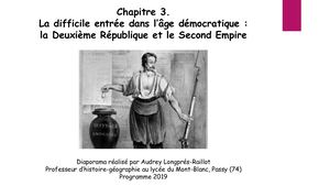 1ère G Hist 3 La Deuxième République Et Le Second Empire