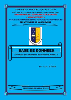 BASE DE DONNEES