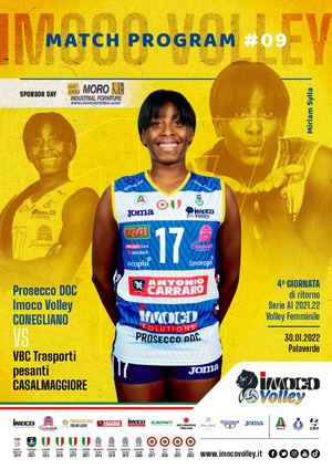 Match Program Prosecco Doc Imoco Volley Conegliano - VBC Trasporti Pesanti Casalmaggiore