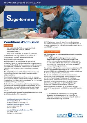 Fiche Métier Sage-Femme 2022