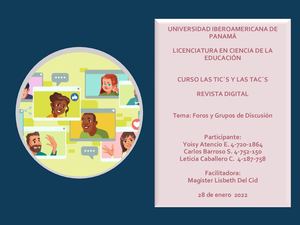 Foros De Discusión Ppt