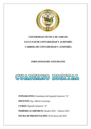 Portafolio Digital Segundo "A"