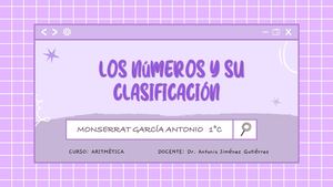 Definicion De Numero Y Su Clasificacion Monserrat Garcia Antonio 1°c