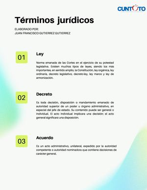 Términos Jurídicos