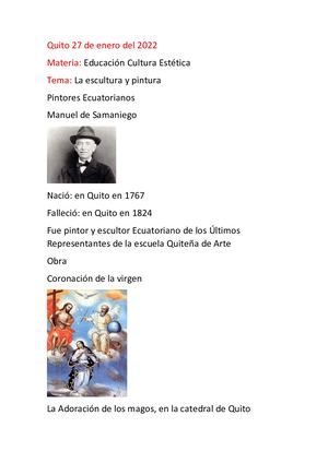 Pintores Y Escultores