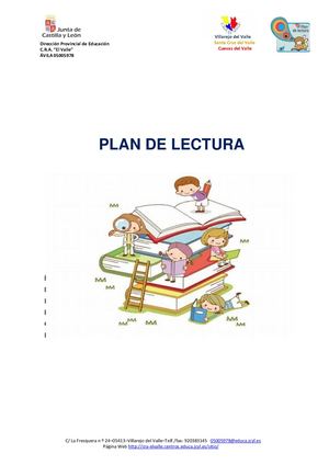 Plan De Lectura 21 22 Cra El Valle Villarejo Del Valle