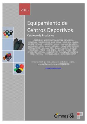 Catalogo Productos Gimnasiosnet 2016