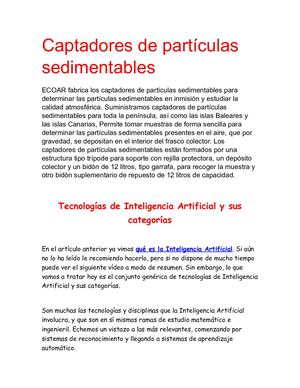 Captadores De Partículas Sedimentables Aaaa