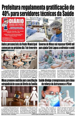 Jornal Diário Boca do Povo de terça-feira dia 01 de fevereiro de 2022