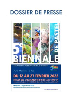 Dossier Presse 5ième Biennale de Pastel en Dauphiné