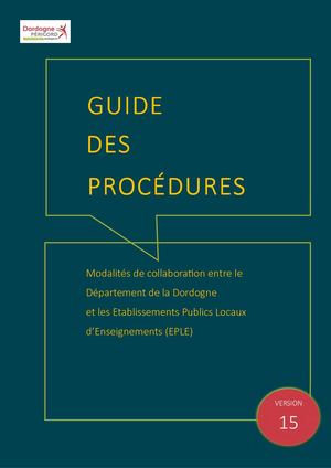 Guide Des Procedures Cd Dordogne