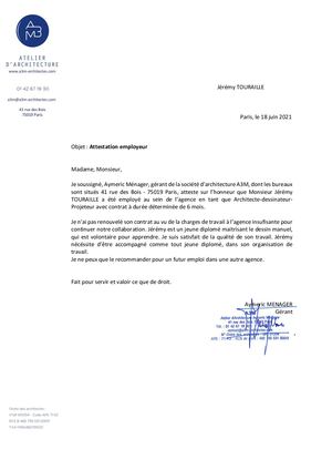 Lettre De Recommandation