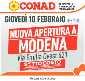 Volantino Conad Emilia Madonnina Nord Ovest 10 Febbraio 23 Febbraio