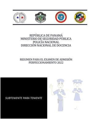 02 Resumen Para Examen De Subteniente 2022