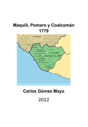 Maquili, Pomaro Y Coalcoman 1779 Docx