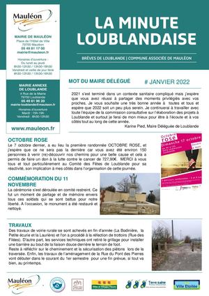 La Minute Loublandaise - Janvier 2022