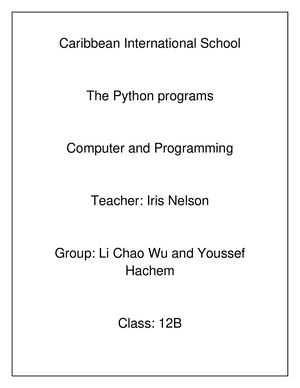 Programming With Python