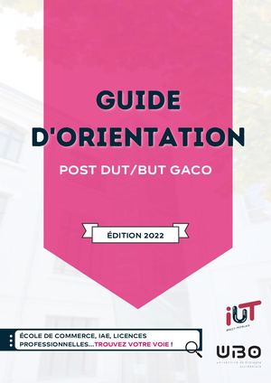 Guide D'orientation Post Gaco 2022
