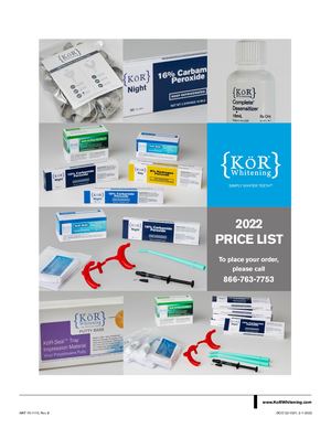 2022 KöR Whitening Price LIst