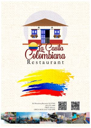 Menú La Casita Colombiana