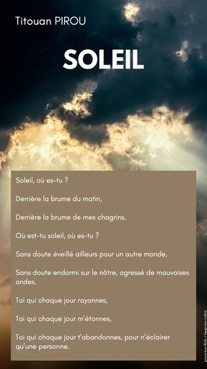 SOLEIL / POEME