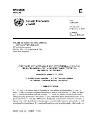 Agua Para Una Vida Digna