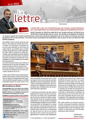 Lettre Gilbert Roger-Fev2022