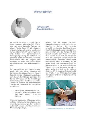 Erfahrungsberichte Frank Ziegerahn Zahnarztpraxis Nauen