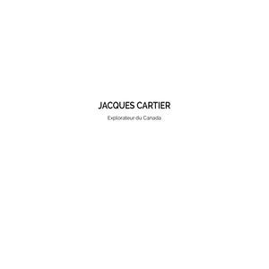 "Jacques Cartier. Explorateur du Canada" Editions Cristel