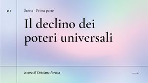 Il declino dei poteri universali