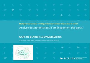 Analyse approfondie des potentialités d'aménagement des gares - Gare de Blainville Damelevieres