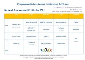 Tickets loisirs Malestroit