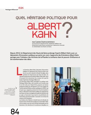 Quel héritage politique pour Albert Kahn ?